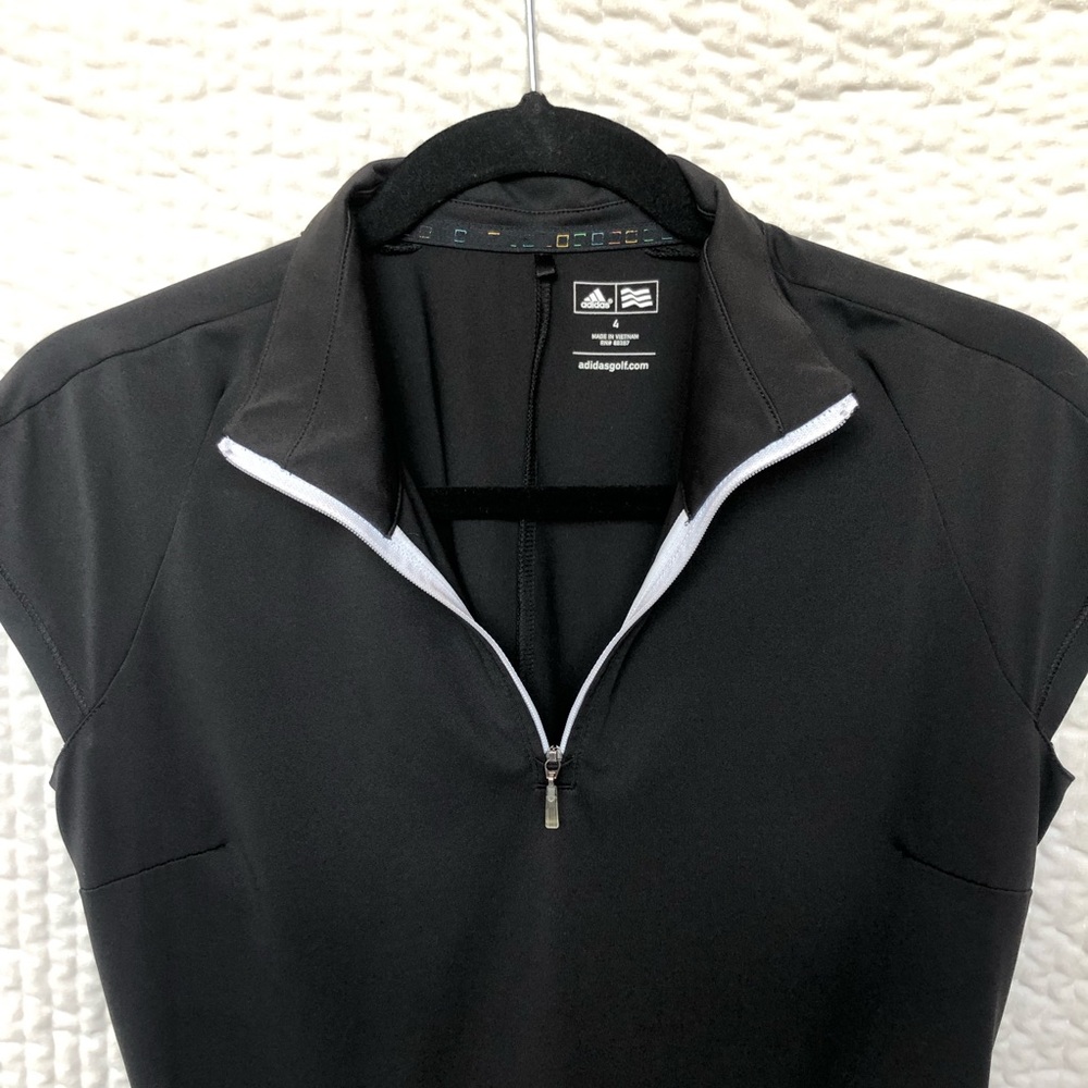 Adidas Black Golf Dress with Pocket’s and Front Zipper. Women’s Size 4. - Picture 2 of 15